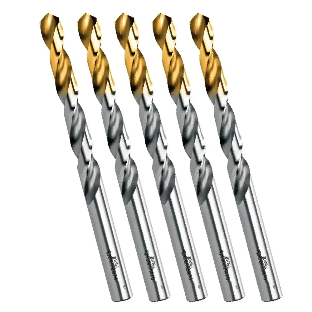 Broca Aço Rápido 2,50 mm DIN338 com 5 Unidades TIN TWILL