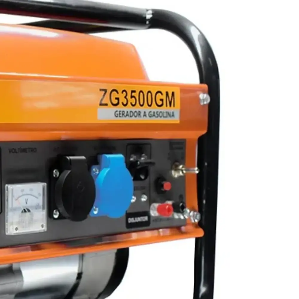 Gerador a gasolina 3.5 KVA 4 tempos bivolt ZG3500GM Zmax — fotografia 5
