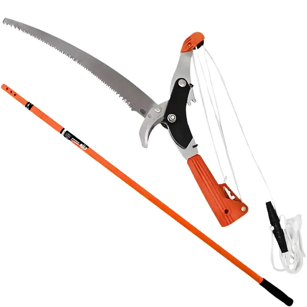 Serrote para poda galhos altos com extensor cabo extensível 2,4 metros KS4130 Merax — fotografia de referência