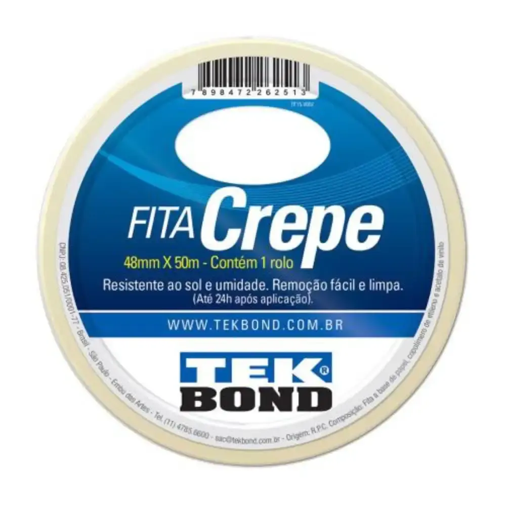 Fita Crepe 48 MM x 50 Metros TEKBOND — fotografia de referência