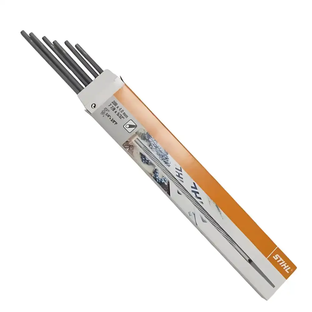 Lima redonda 4MM para motosserra 6 unidades Stihl — fotografia de referência