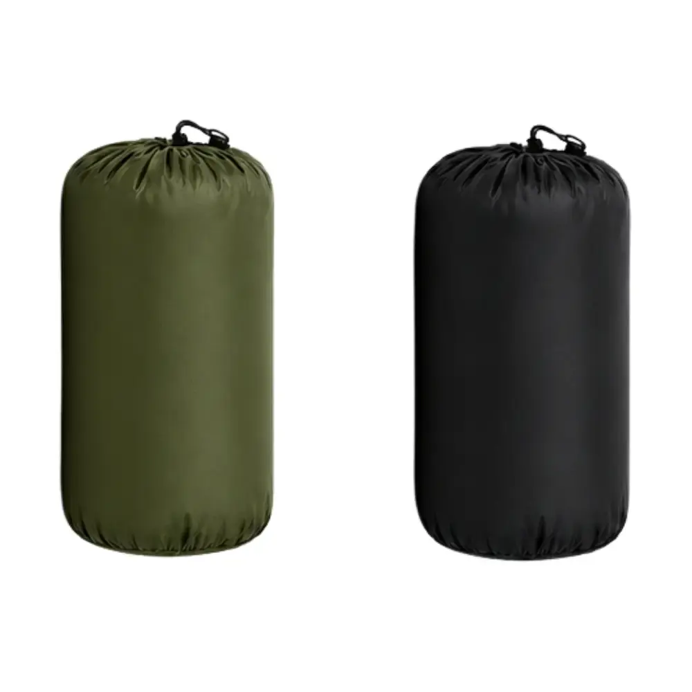 Saco de Dormir Camping Pesca Impermeável Confortável 2,10 x 72 CM c/ Capuz e Bolsa ZELT Preto — fotografia 7
