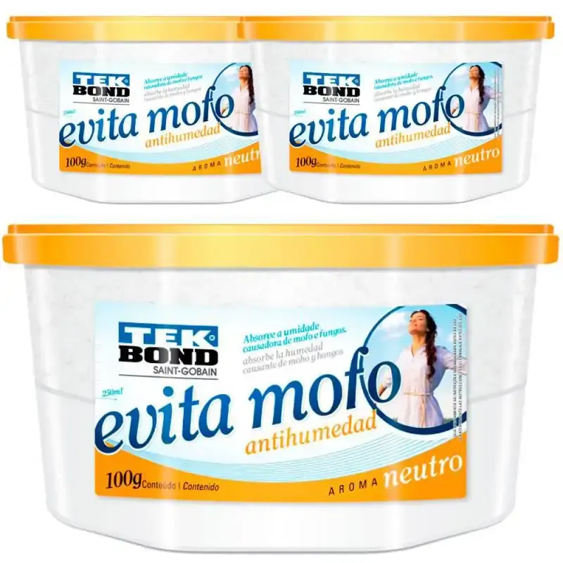 Evita mofo neutro 100 GR kit com 3 unidades Tekbond — fotografia de referência