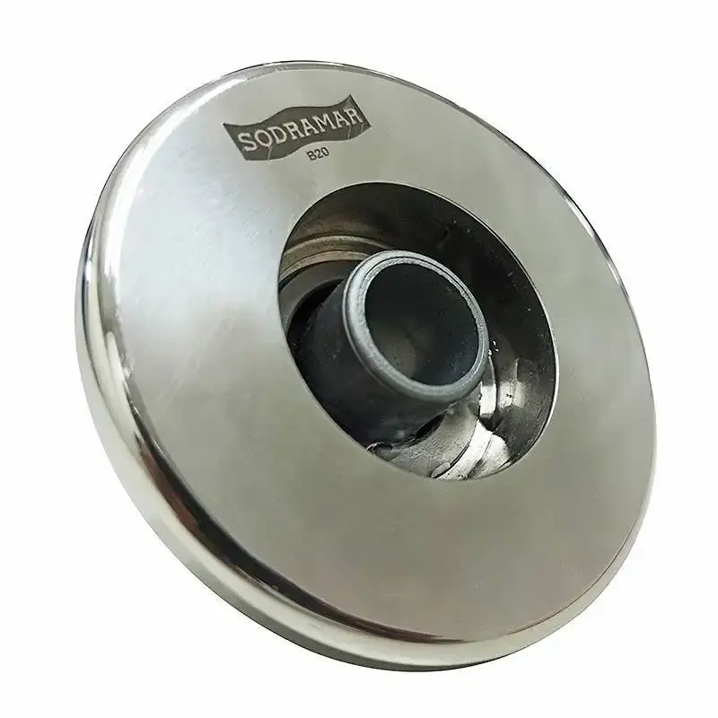 Dispositivo de retorno premium flat aço inox 022967 Sodramar — fotografia de referência