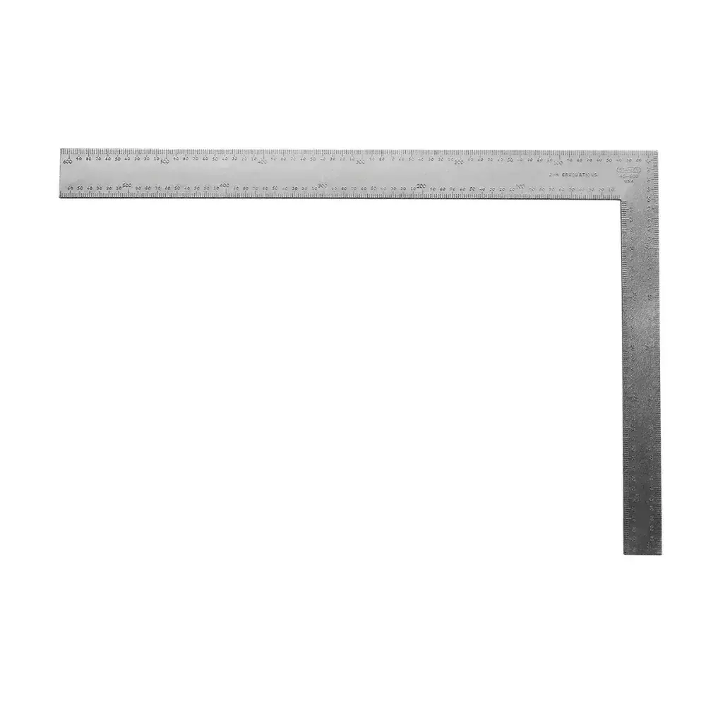 Esquadro para carpinteiro aço métrica 24X16”2 610X406MM Stanley — fotografia 2
