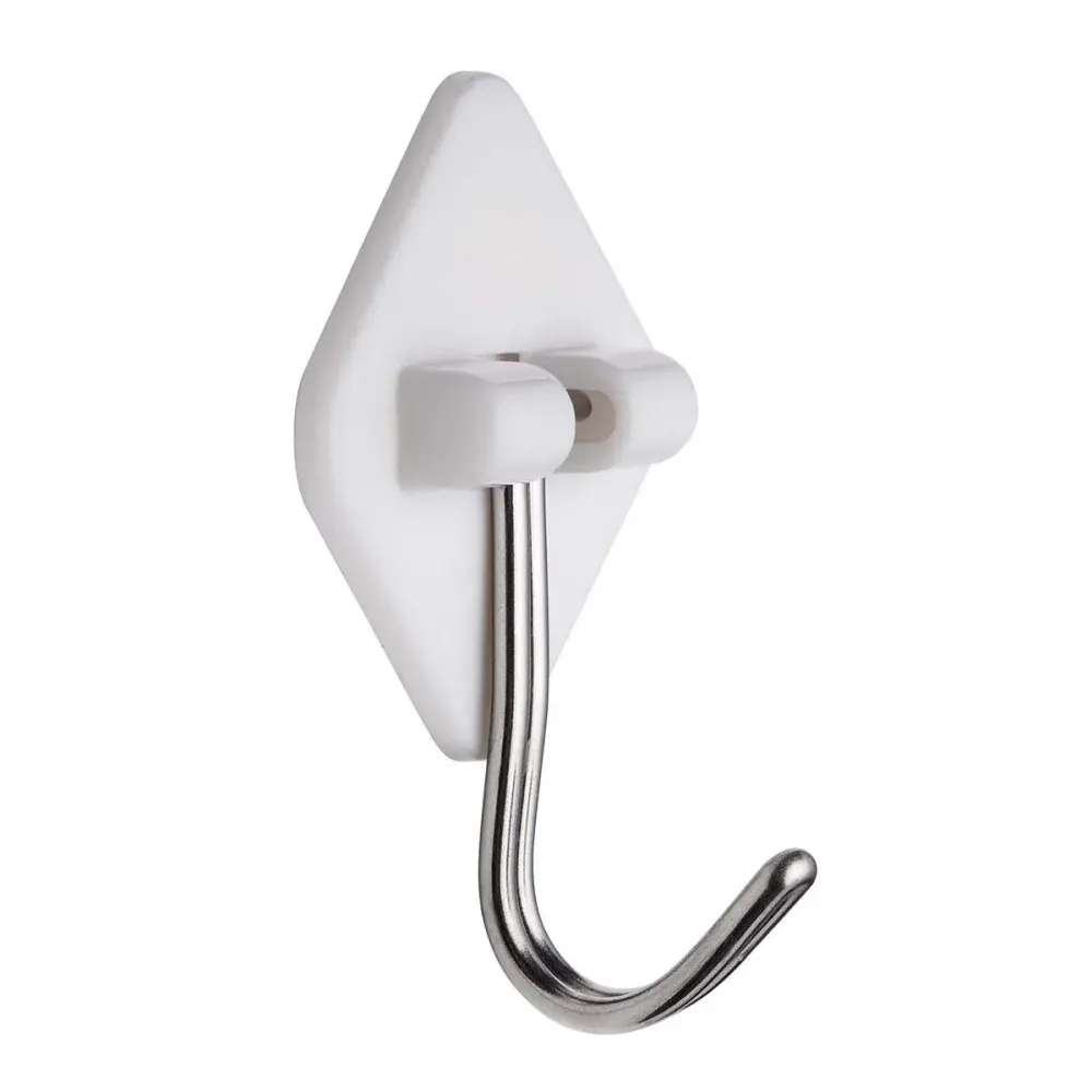Gancho branco adesivo abs 0,3KG 5PÇS Kala — fotografia de referência