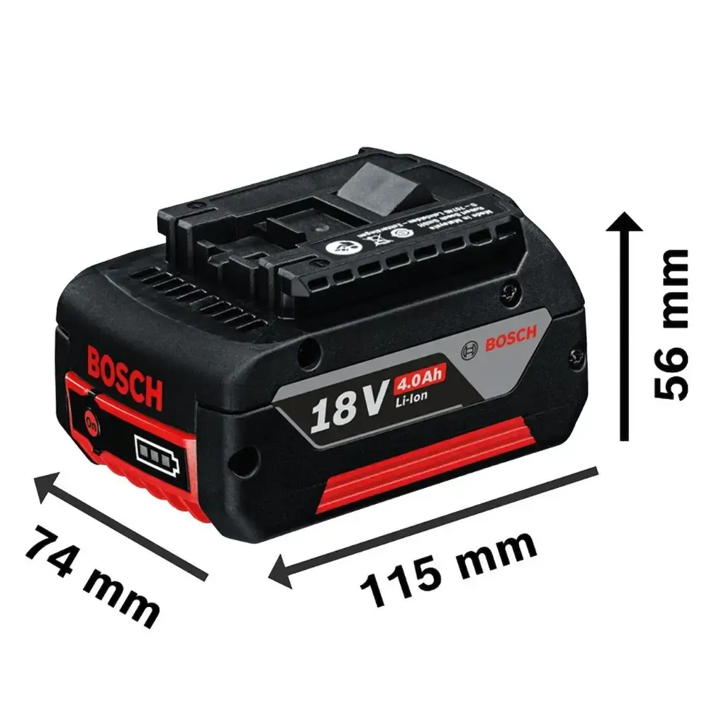 Baterias 18V 4AH e 2AH 2 unidades e carregador bivolt GAL 18V-40 Bosch — fotografia 5