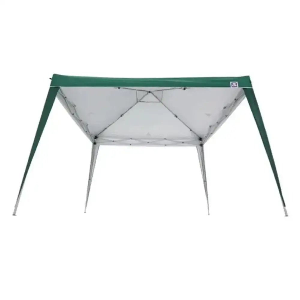 Tenda gazebo verde em poliéster 3X3 metros articulada com pés em alumínio 331200 BEL — fotografia 3
