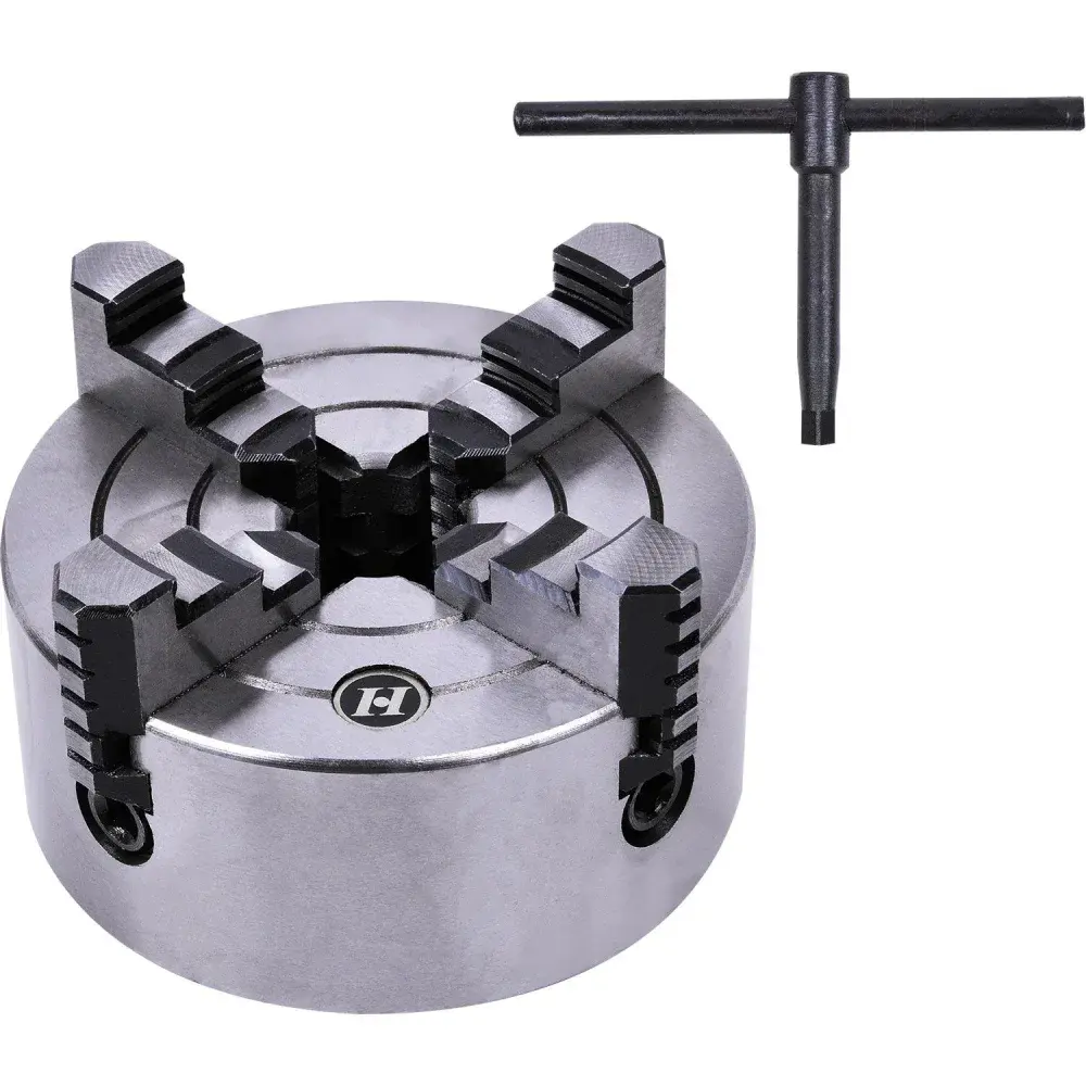 Mandril flange 100MM 4 castanhas TMB-500 Bumafer — fotografia de referência