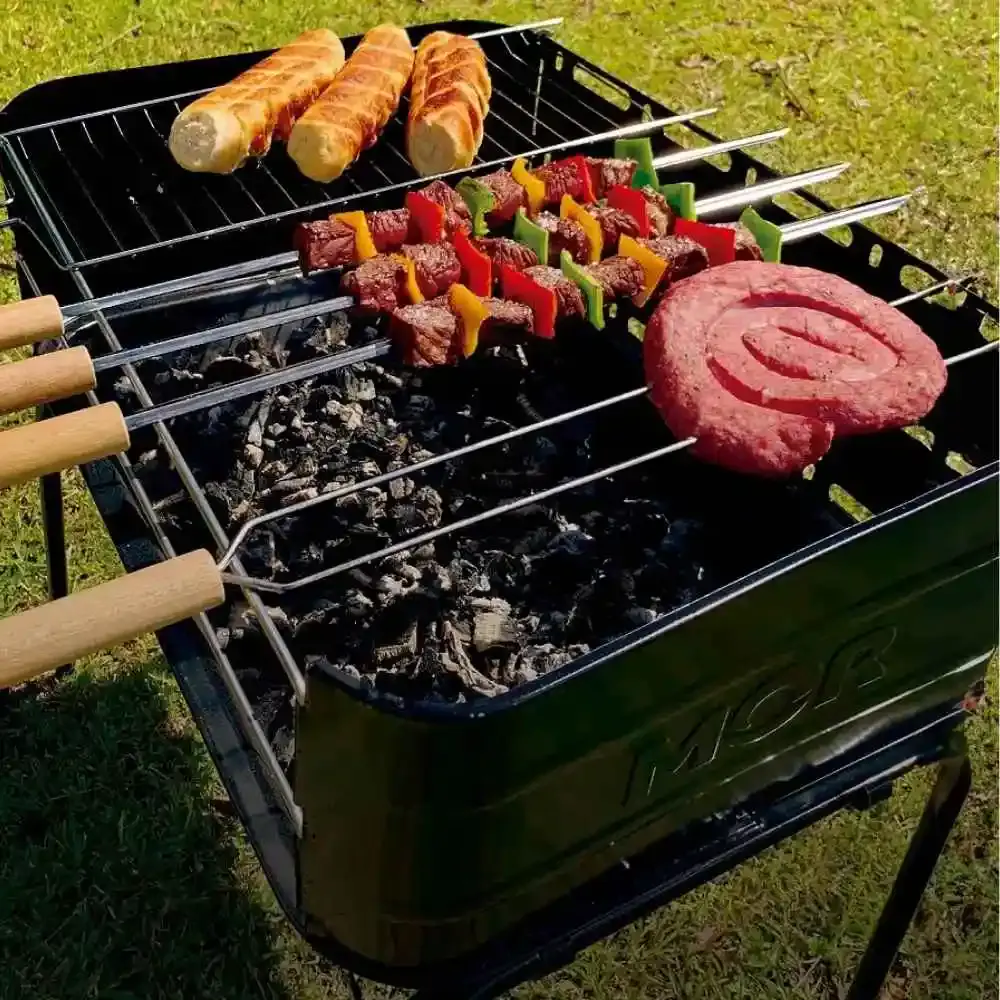 Espeto simples para churrasco 85 CM 003204 Mor — fotografia 5