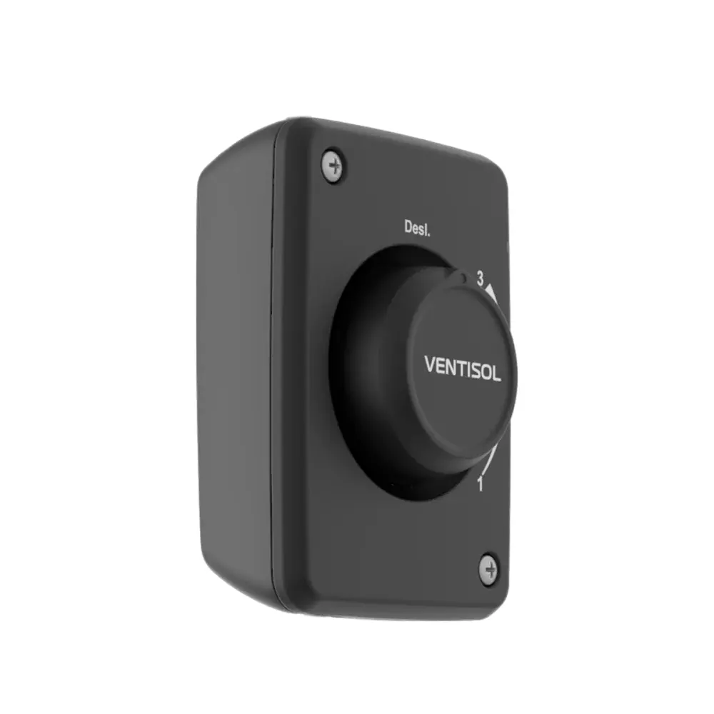 Ventilador de parede oscilante 60CM preto Ventisol — fotografia 3