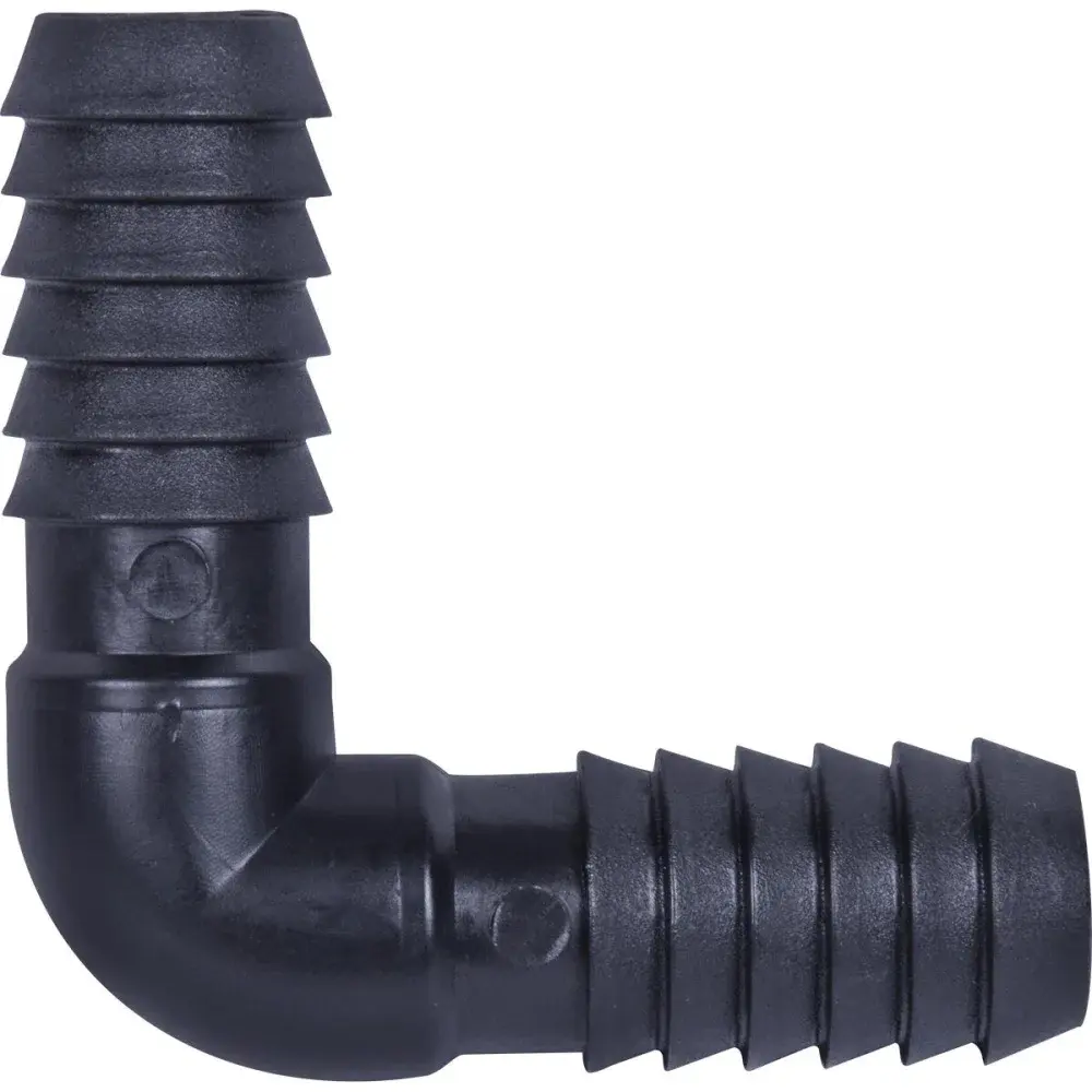 Conexão de mangueira joelho interno duplo 1/2” preto Liege