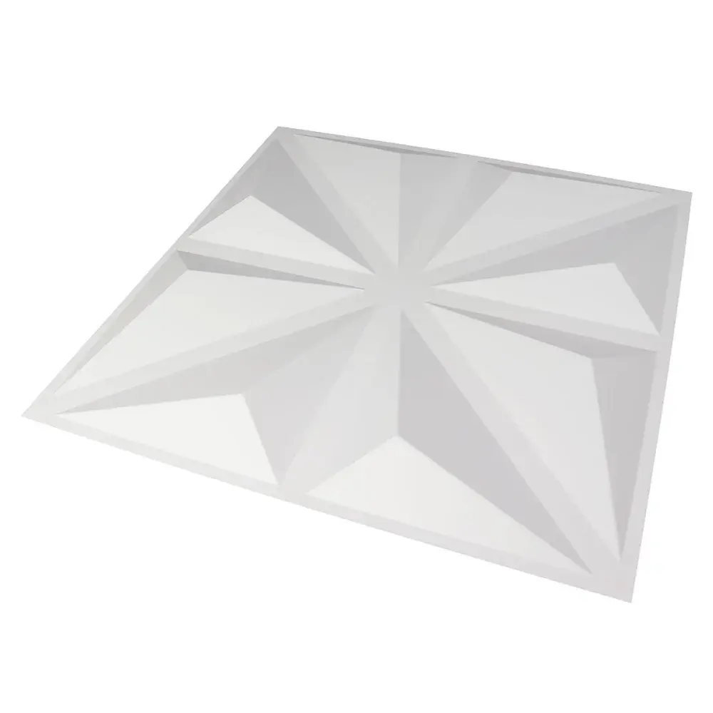 Painel 3D pvc crystal para parede kit 25 unidades Kala — fotografia de referência