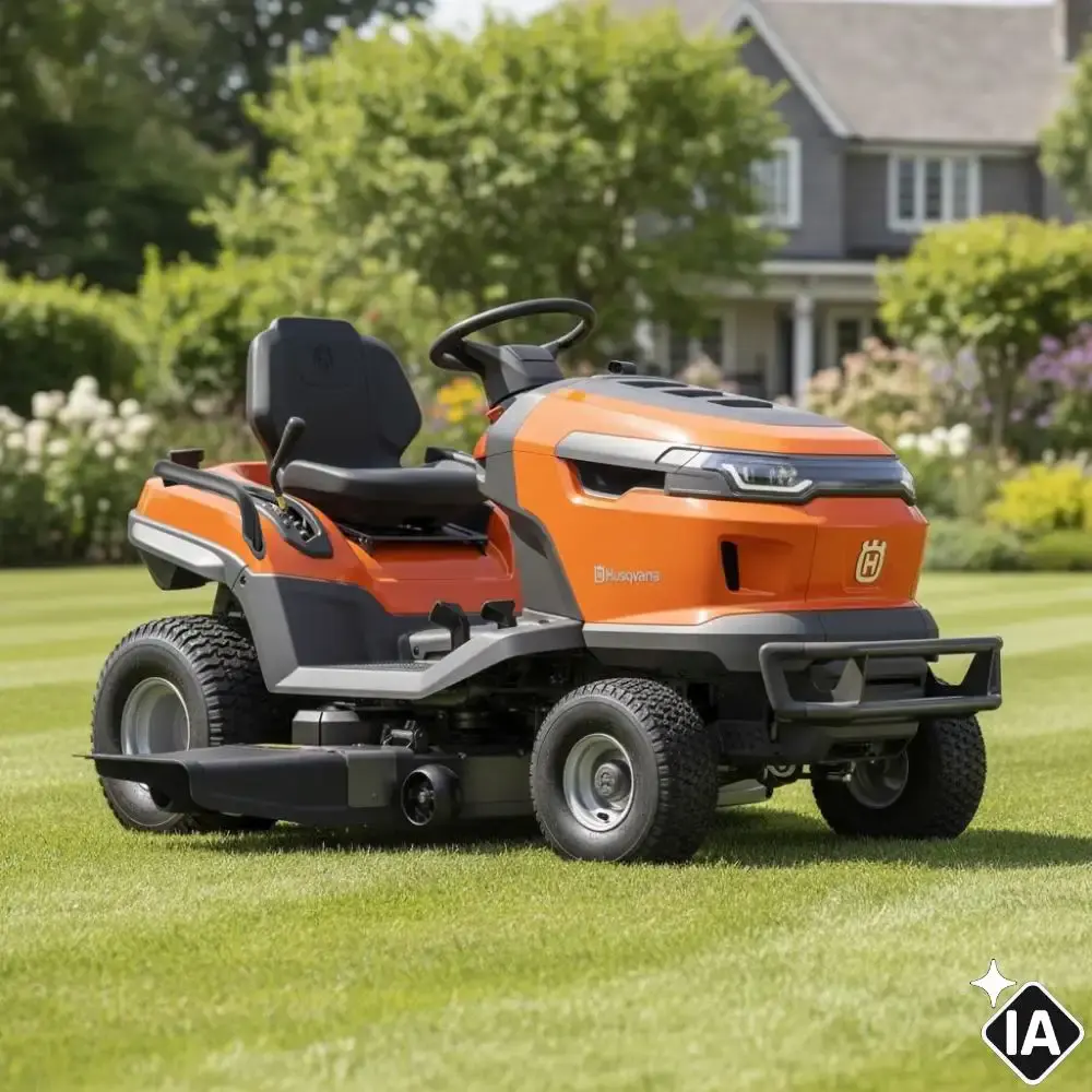 Trator cortador de grama 26,3 HP gasolina 4T TS 219TFM Husqvarna — fotografia 3