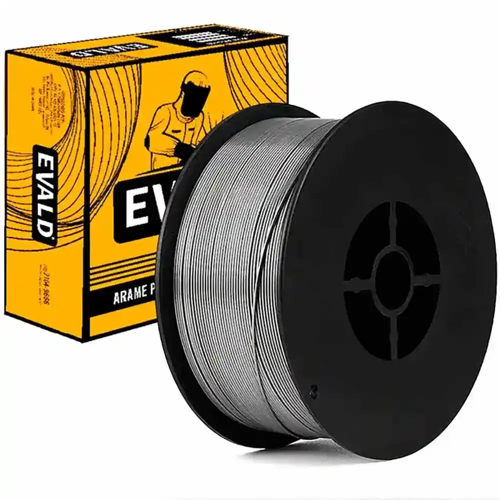 Arame para solda MIG 0.8MM rolo com 1 KG sem gás com fluxo flux core E71T1-GS — fotografia de referência