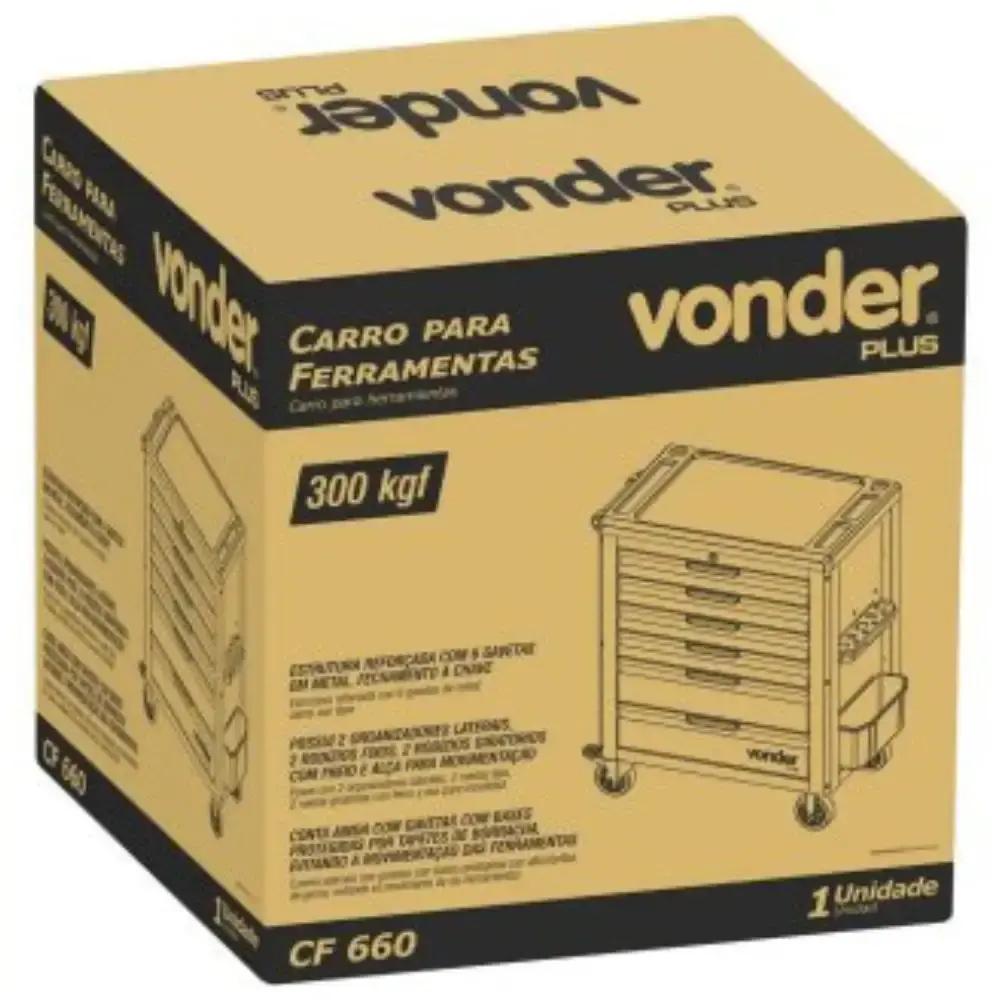 Carro para ferramentas com 6 gavetas CF 660 VONDER PLUS — fotografia 5