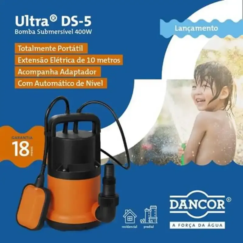 Bomba submersa 400W para água limpa ultra DS-5 Dancor 110 V — fotografia 2