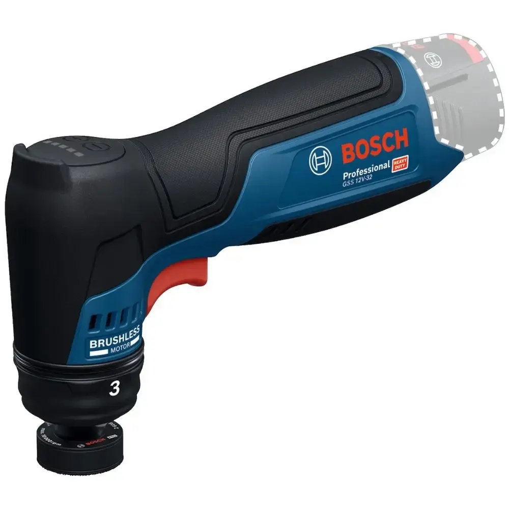Lixadeira orbital a bateria 12V 32 MM sem bateria e carregador GSS 12V-32 Bosch — fotografia de referência