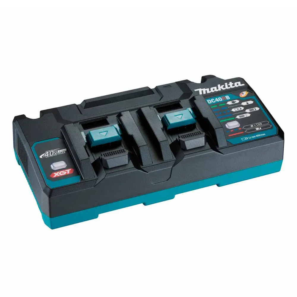 Carregador duplo de baterias xgt 40V max biv Makita — fotografia de referência
