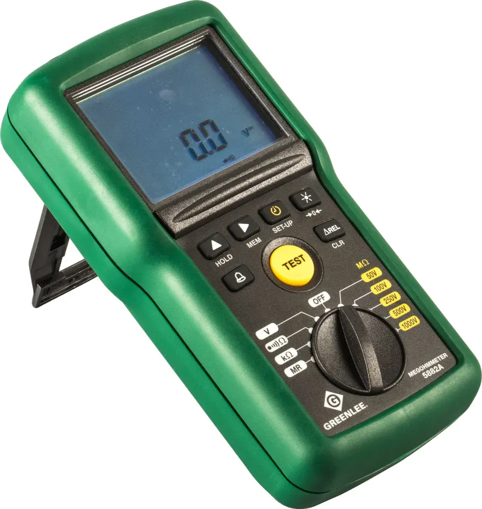 Megômetro digital portátil 1KV cat iv 600V Greenlee — fotografia de referência