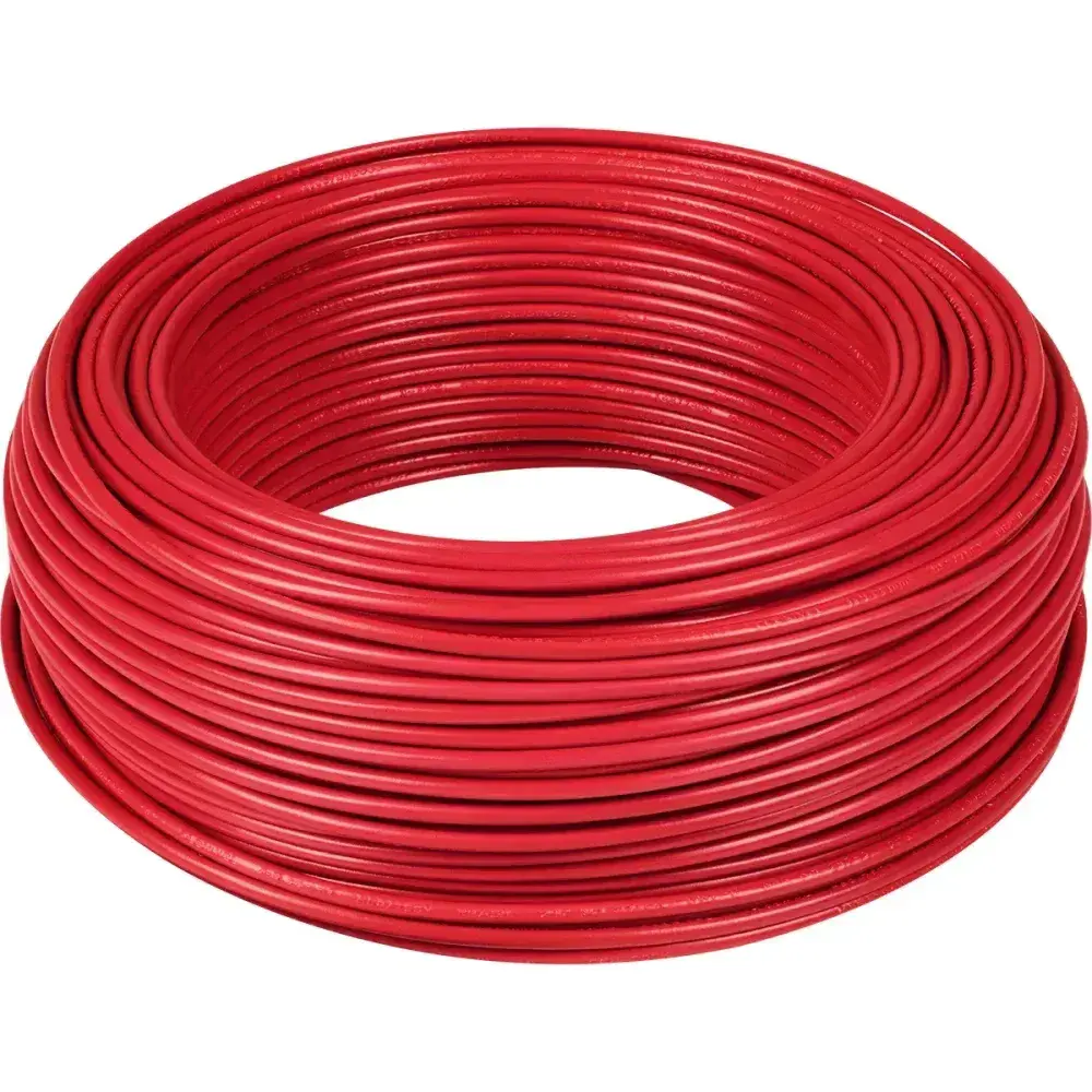 Cabo flexível 10MM vermelho 750V 100M Liege — fotografia 2