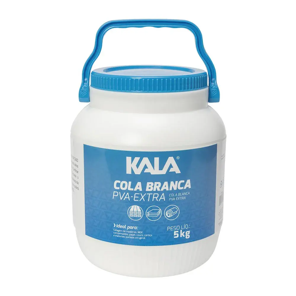 Adesivo cola branca pva extra 5KG Kala — fotografia de referência