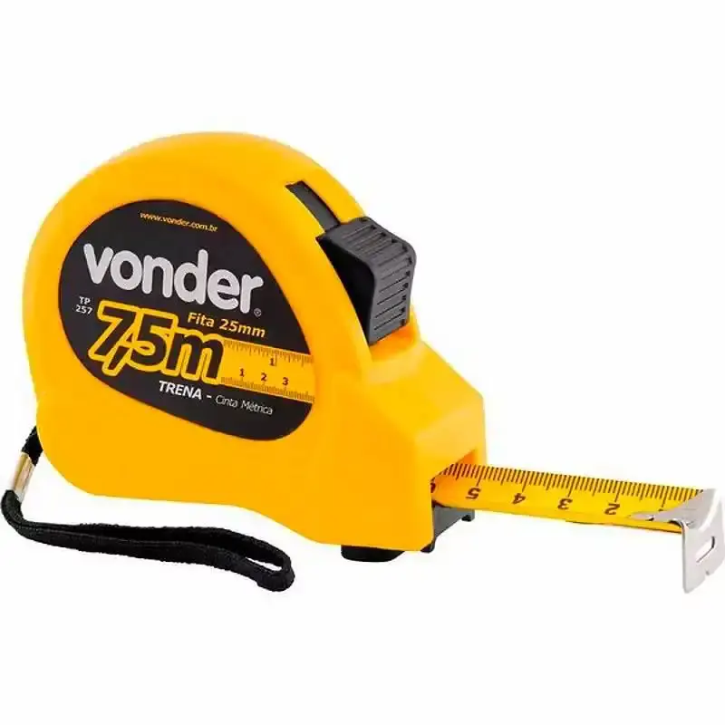Trena de Aço 7.5 Metros 25 MM c/ Trava VONDER