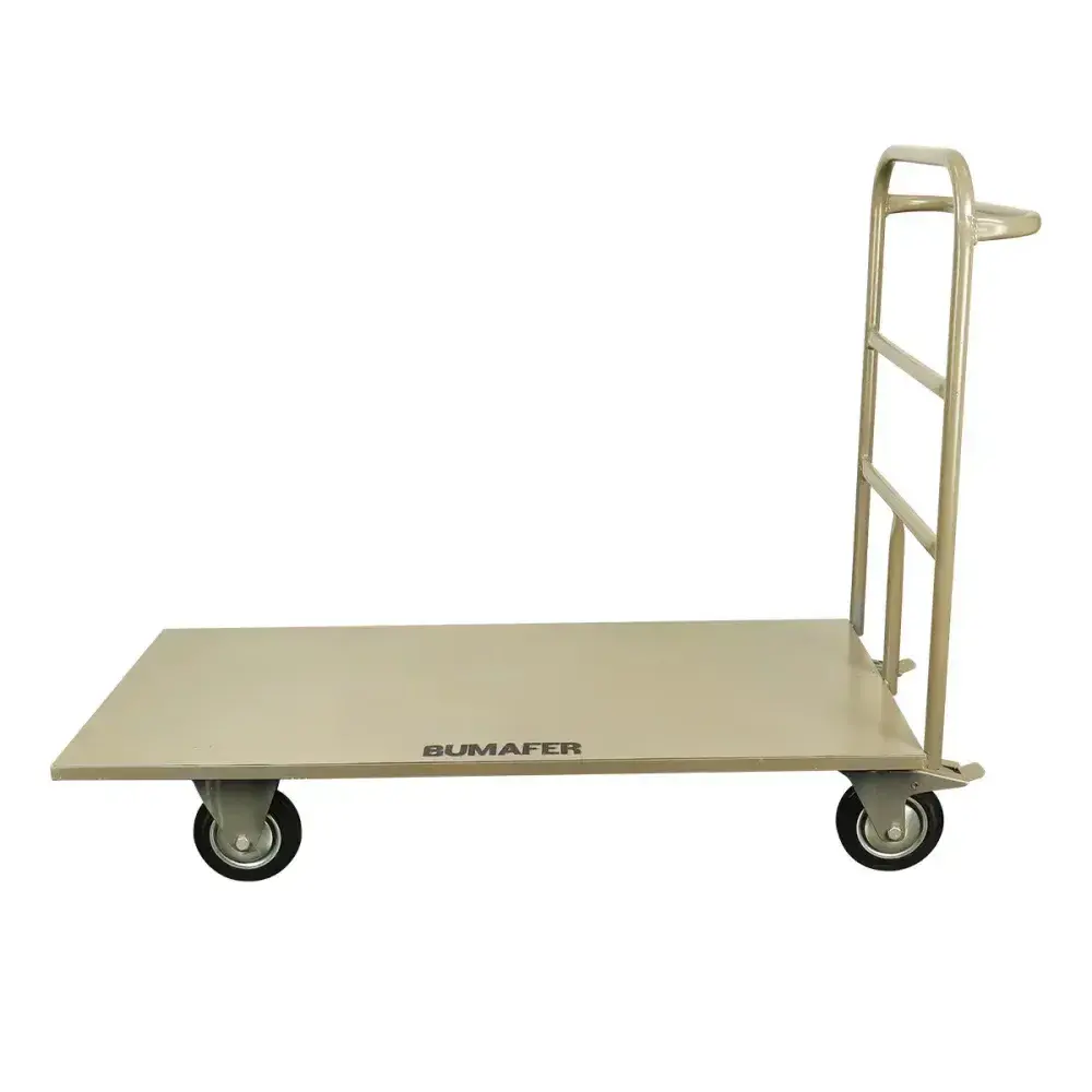 Carro plataforma aço 1200X600MM aba fixa Bumafer — fotografia 7