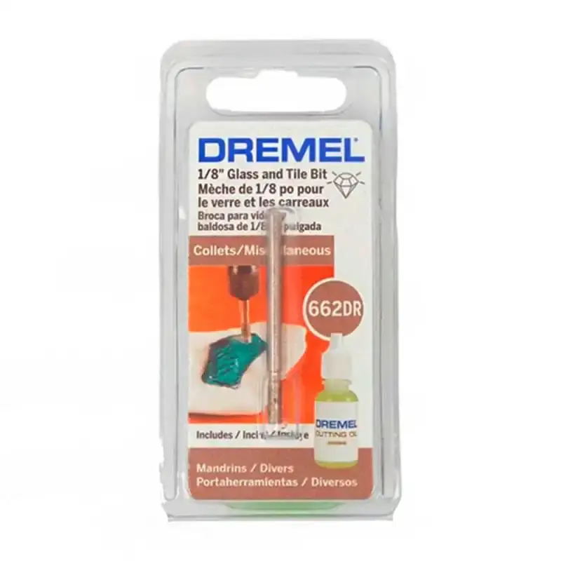 Serra copo diamantada para vidro 662DR Dremel — fotografia 4