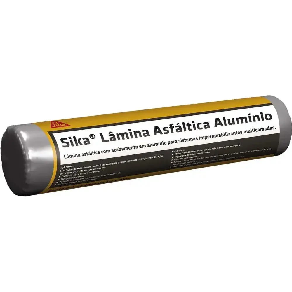 Lâmina asfáltica com alumínio 1X10MM Sika — fotografia 2