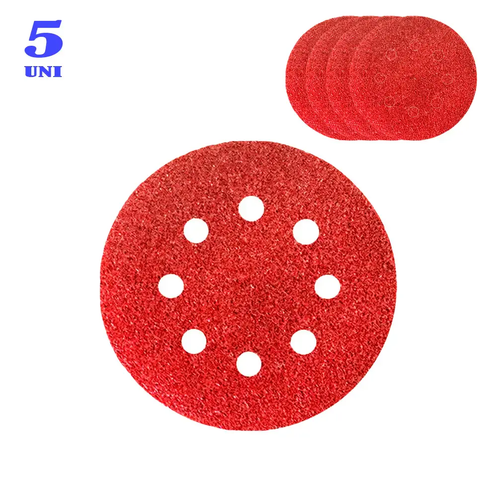 kit Disco de Lixa 5" Velcro Grão 220 5 Unidades 738099 MTX — fotografia de referência