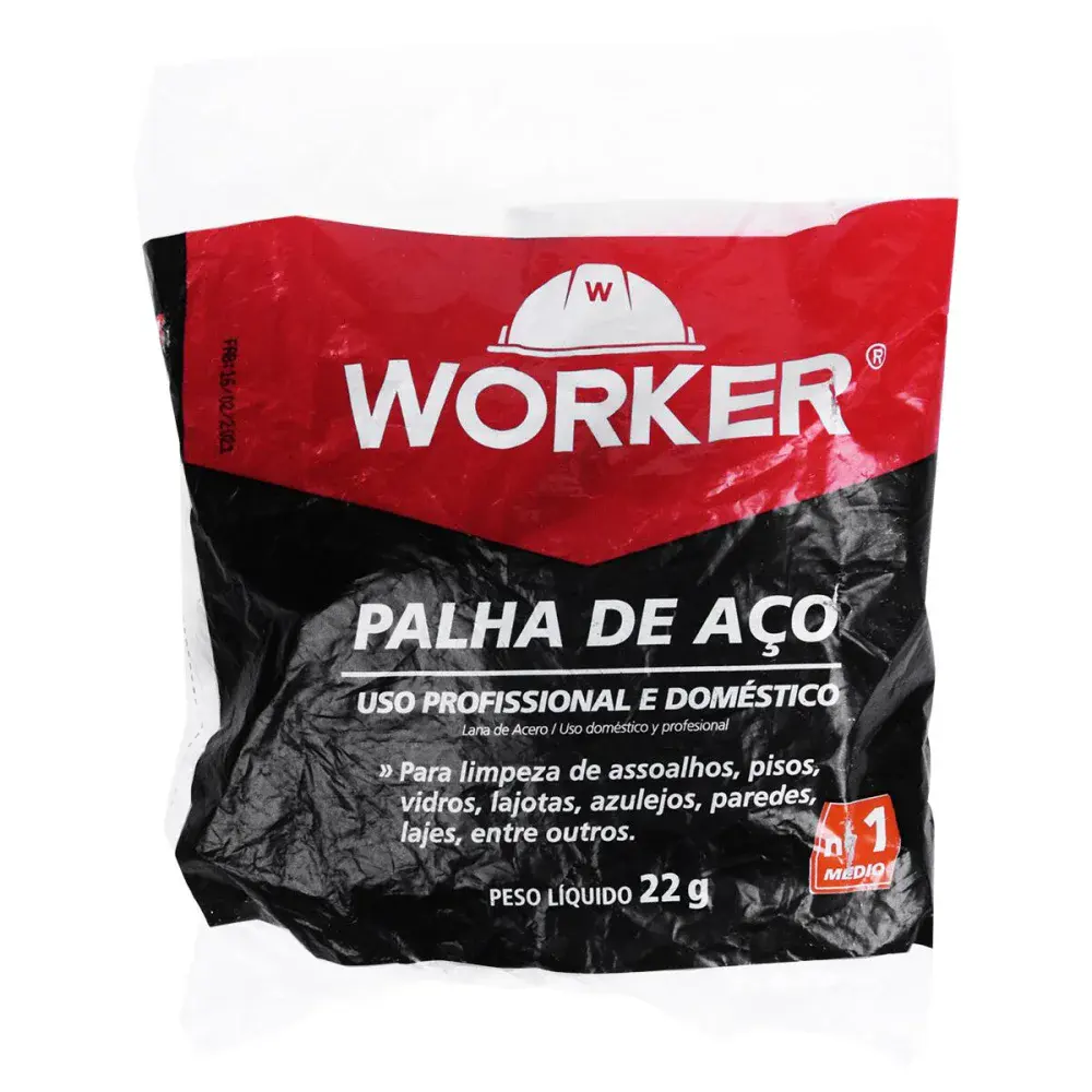 Palha de aço fina para limpeza Worker — fotografia 4