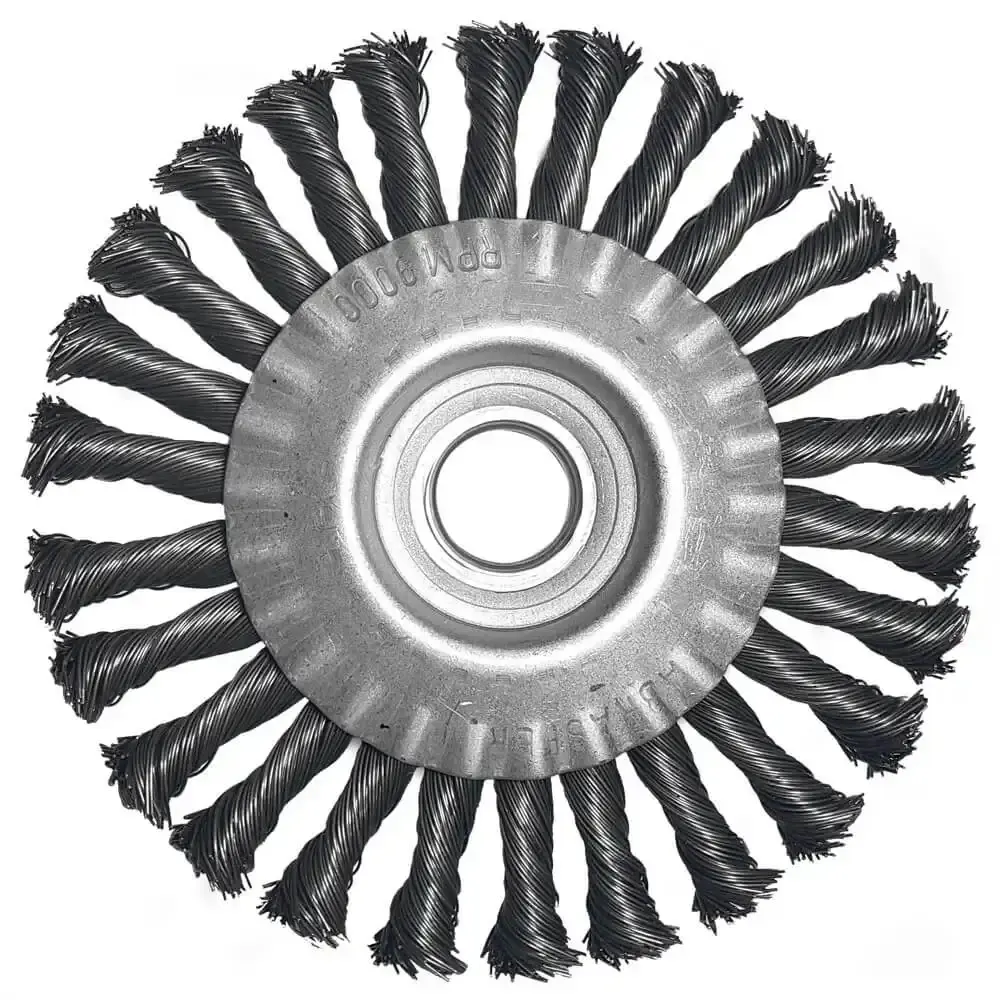 Escova Circular Trançada 7 x 1/2 x 7/8 POL Aço Carbono 2009 ABRASFER — fotografia de referência