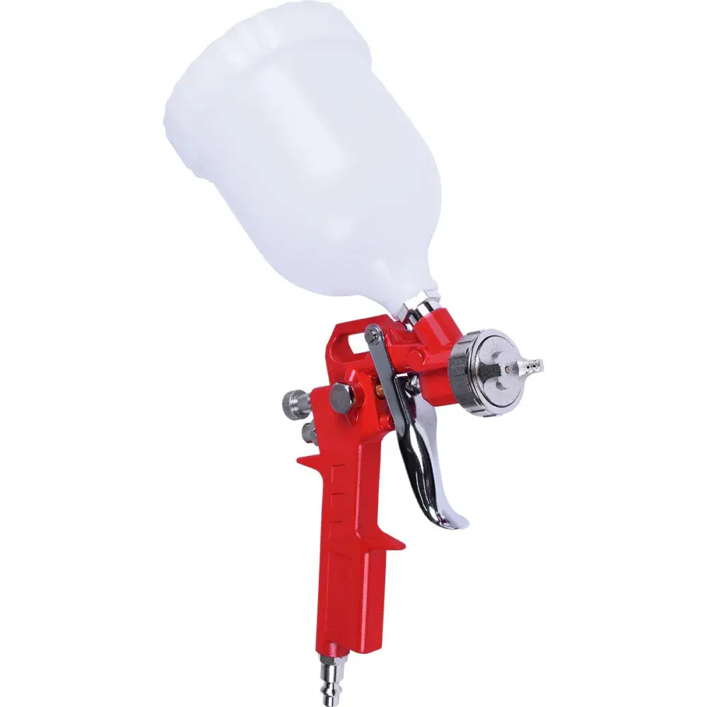 Pistola de pintura hvlp com caneca 1,5MM 600ML primer Bumafer — fotografia 3