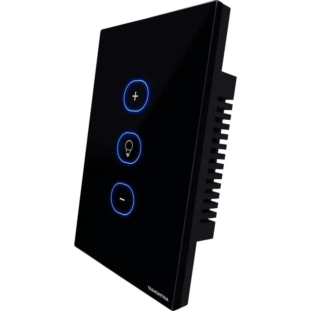 Dimmer touch smart wifi preto da Tramontina