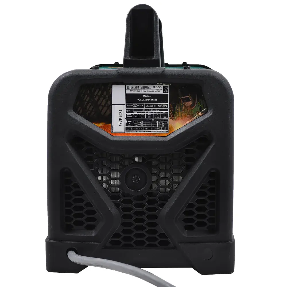 Transformador de solda vulcano pro 320 140A bivolt Balmer — fotografia 3