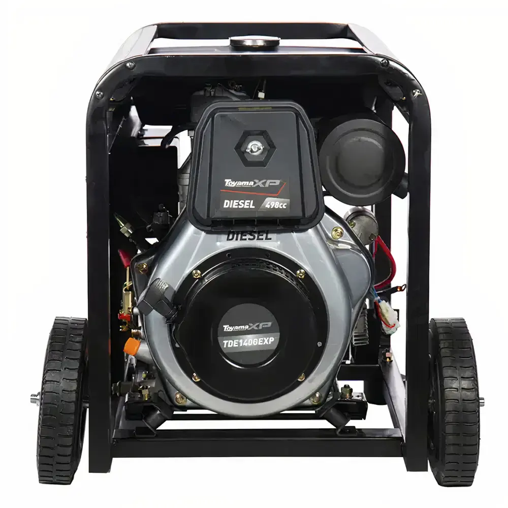 Gerador à diesel 7 KVA com partida elétrica e AVR TDG8500EXP monofásico 251-054 Toyama — fotografia 3