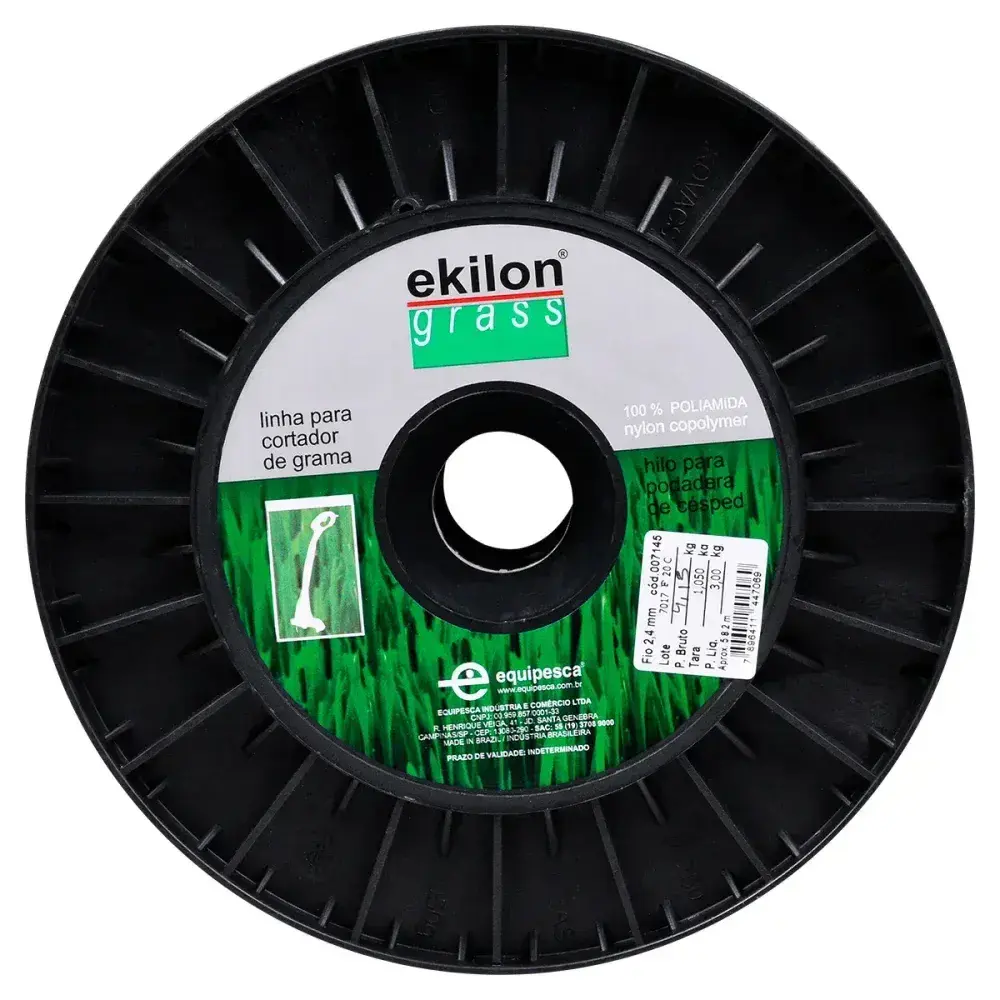 Fio de nylon para aparador e roçadeira 2,4MM x 582M 3KG Ekilon — fotografia 7
