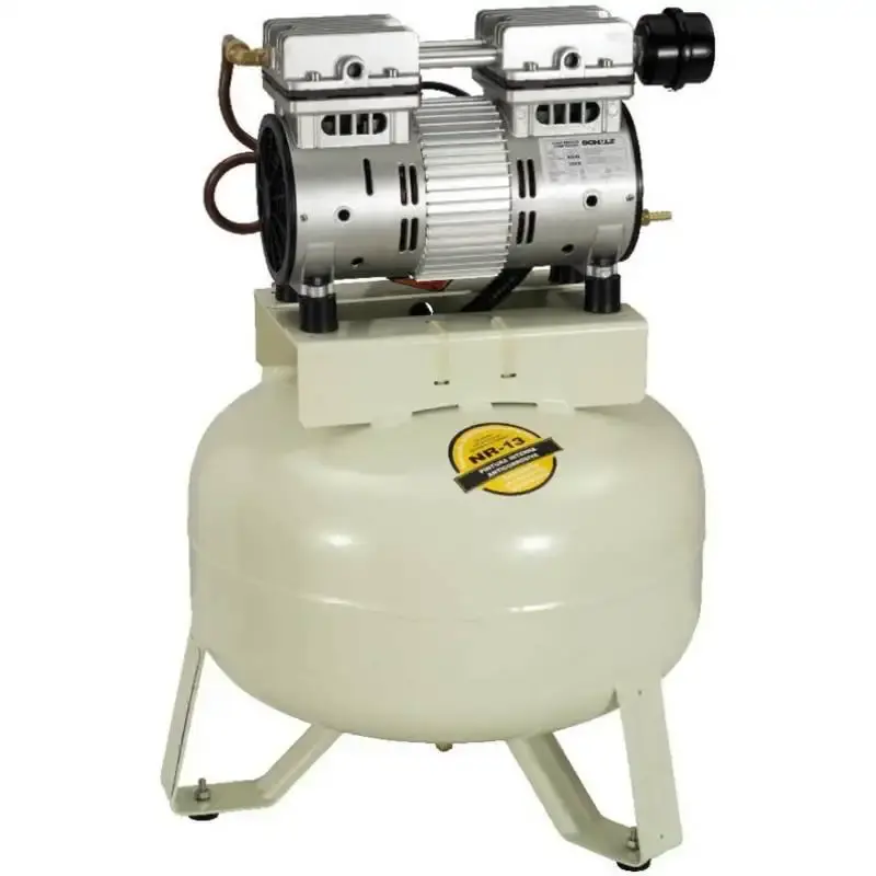 Compressor de ar odontológico 1,0 HP 5 pés 30 litros isento de óleo CSD 5/30 Schulz 220 V — fotografia 3