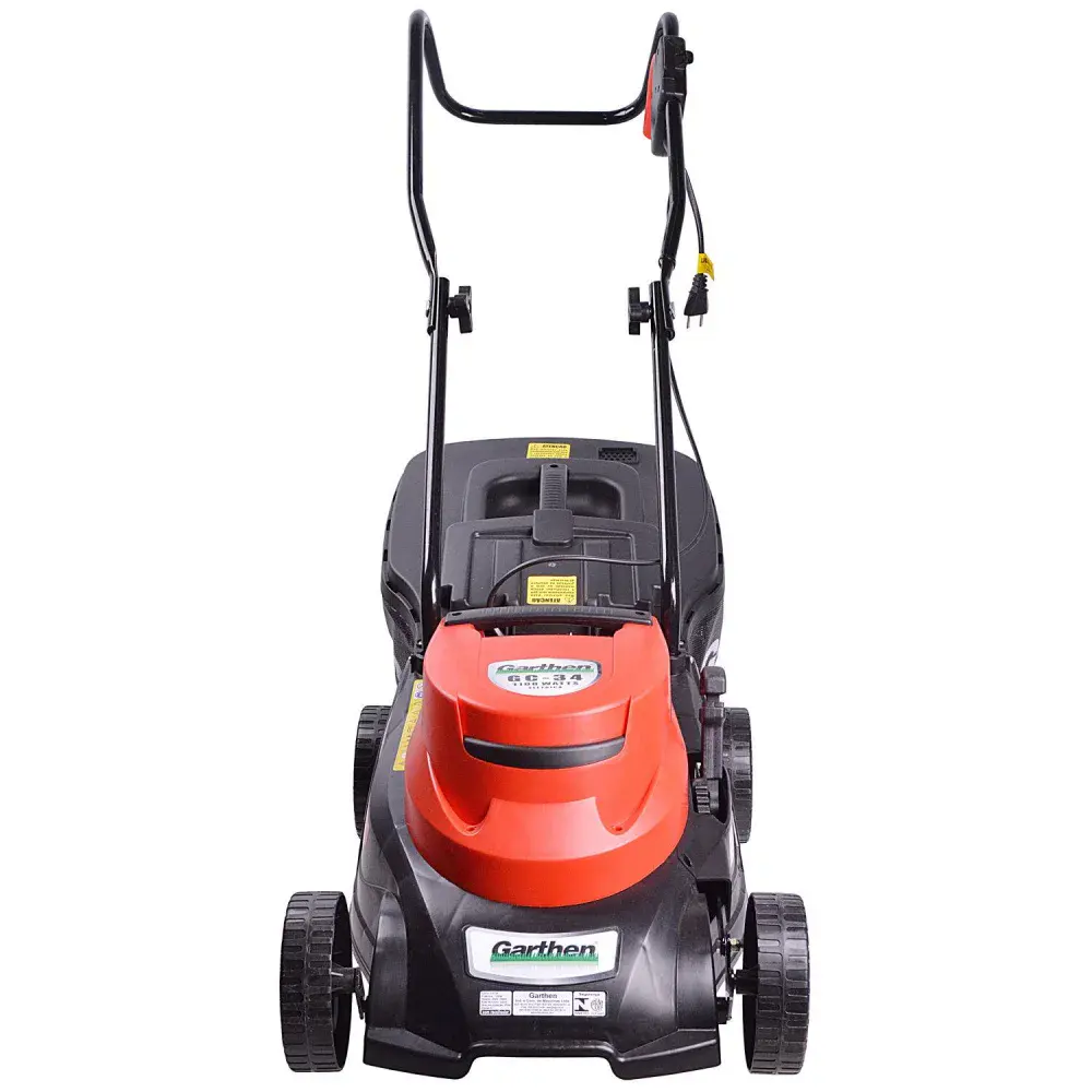 Cortador de grama elétrico com recolhedor 1100W Garthen — fotografia 3