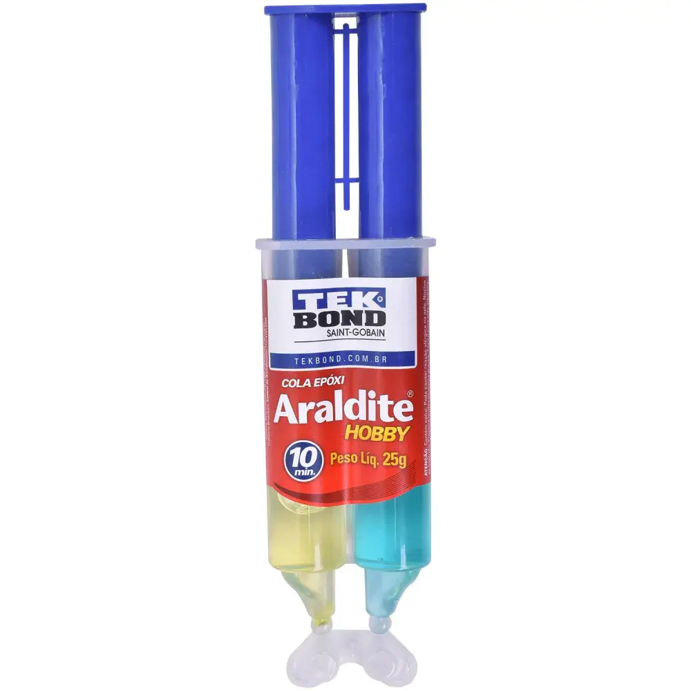 Adesivo epóxi blister 25GR bi-componente líquido tekbond Araldite — fotografia de referência