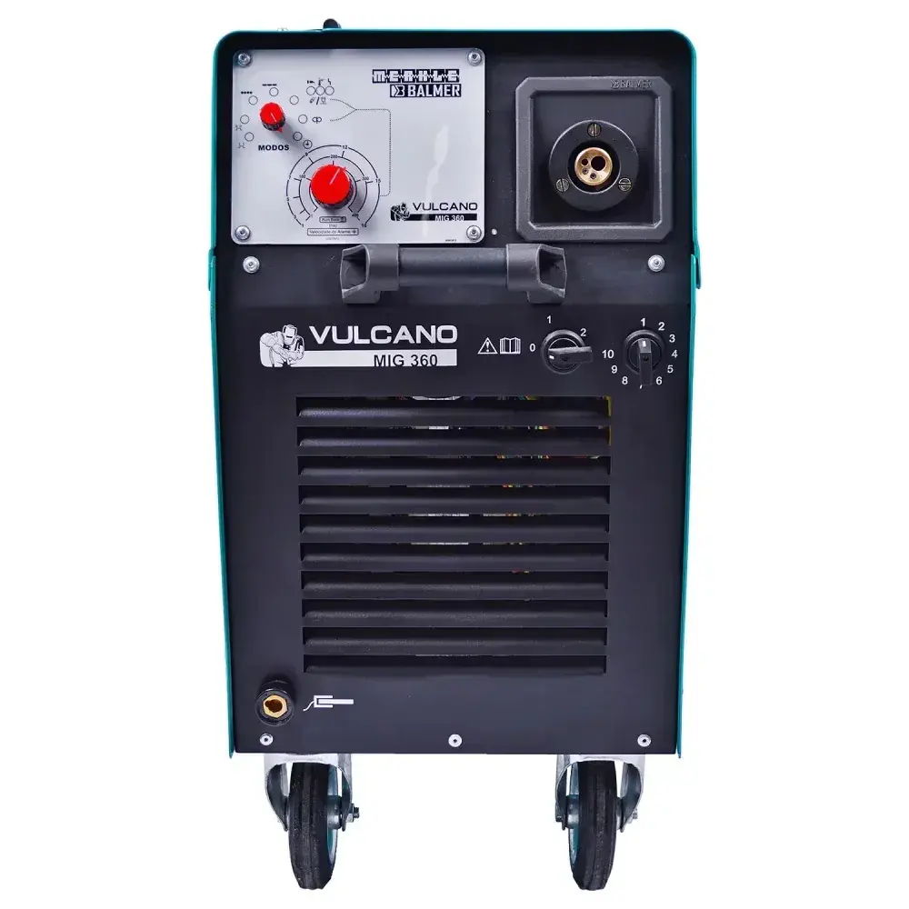 Máquina solda vulcano mig 360 220/380V Balmer — fotografia 9