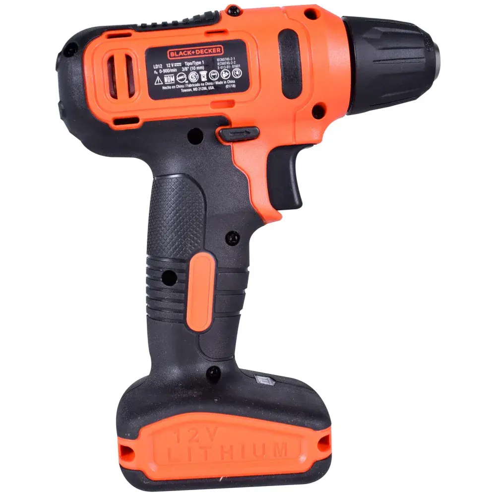 Furadeira parafusadeira à bateria 3/8 12V biv blackdecker Black & Decker — fotografia 4