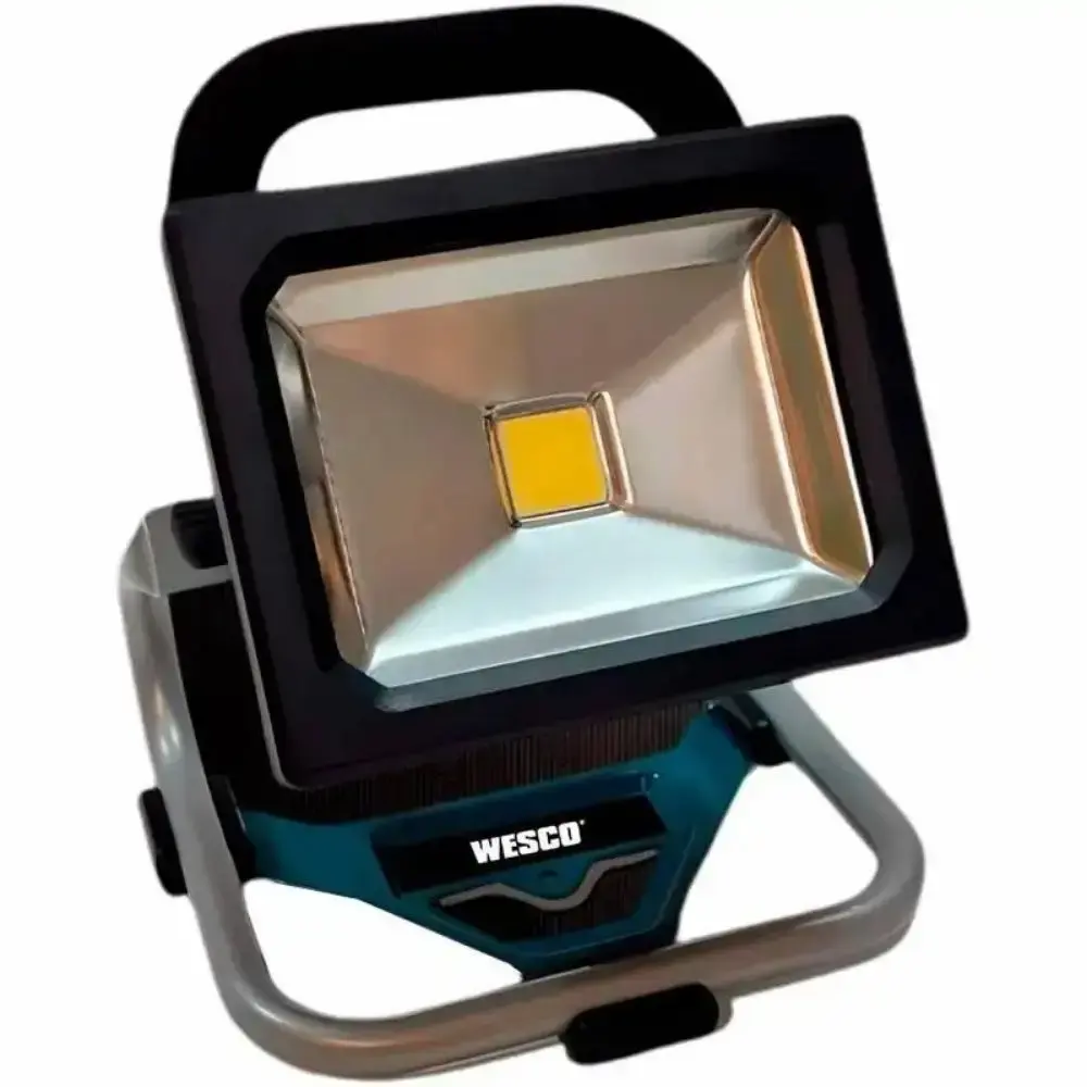 Parafusadeira 1/2 POL 18V e refletor de LED com bateria 18V e carregador Wesco — fotografia 5
