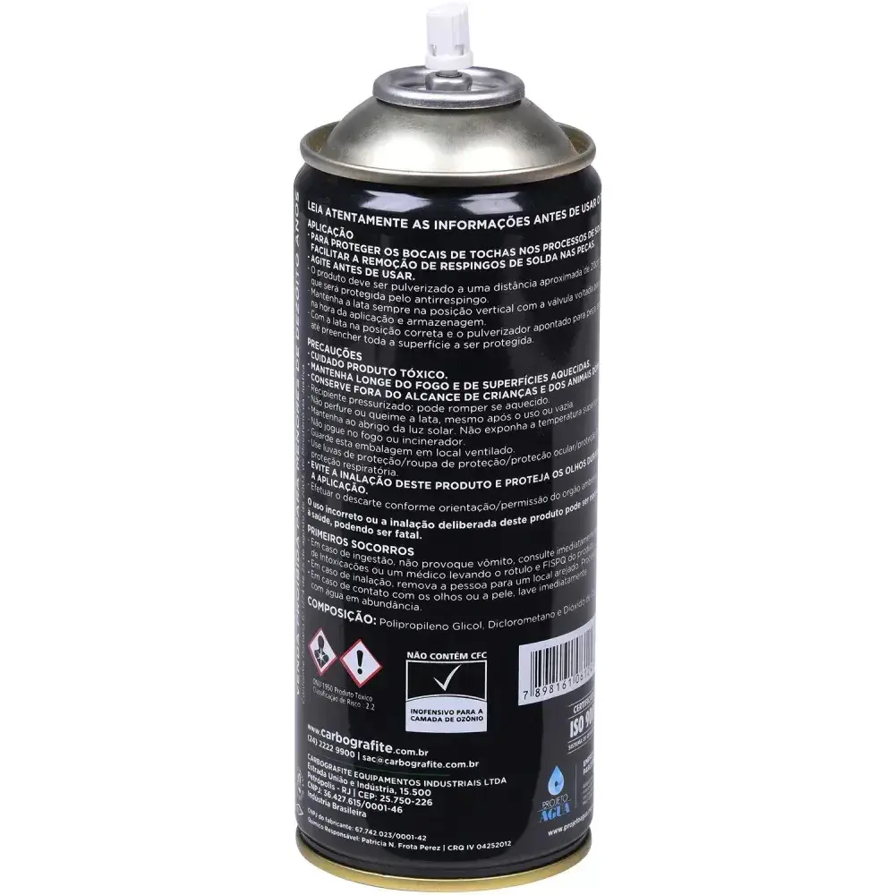 Spray anti respingo 300ML sem silicone Carbografite — fotografia 7