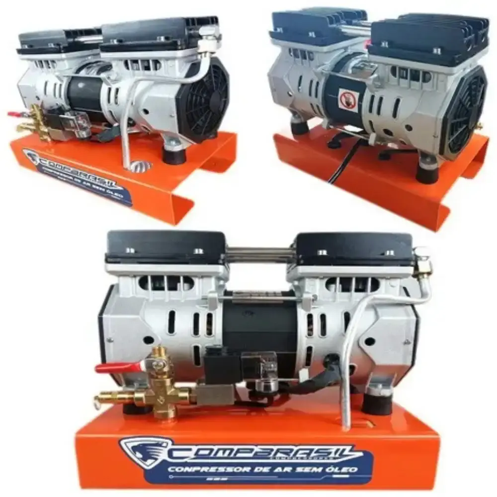 Compressor ar direto poço artesiano sem óleo 550W 0,75HP Compbrasil — fotografia 5