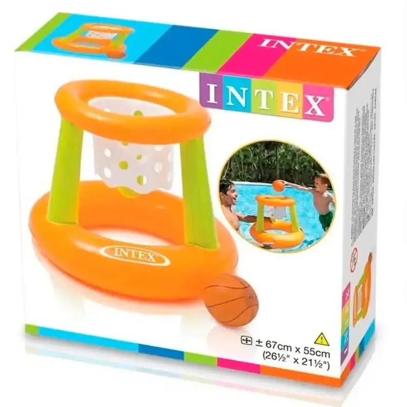 Kit 2 cestas de basquete flutuante para piscinas 58504 infantil Intex — fotografia 4