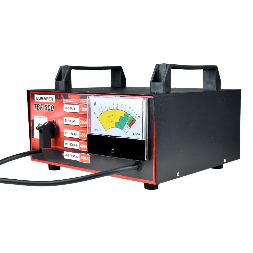 Teste de bateria modelo TBF500 250A 16V analógico Bumafer — fotografia 9