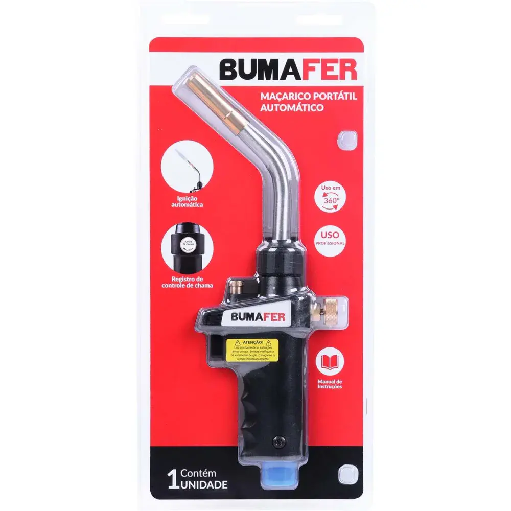 Maçarico portátil automático map pro 12300BTUS Bumafer — fotografia 6
