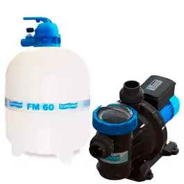 Filtro para piscina 1 CV FM-60 Filter com bomba 1 CV BMC-100 sodramar até 113 mil litros — fotografia 2